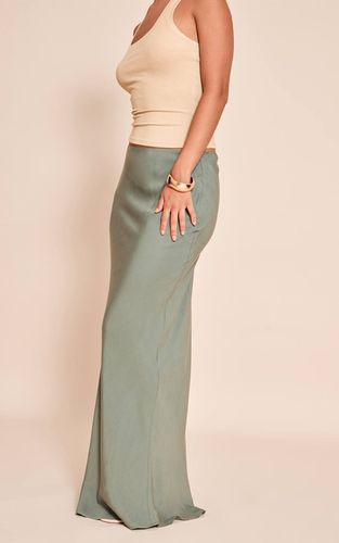 Slate Grey Jupe Longue Basique En Tencel | Taille 32 - PrettyLittleThing - Modalova