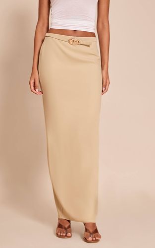 Sage Green Jupe Longue Colonne Tissée Avec Ceinture Pour Grande Taille | Taille 32 - PrettyLittleThing - Modalova