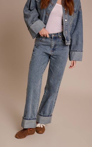 Jean À Ourlet Retroussé | Taille 42 - PrettyLittleThing - Modalova