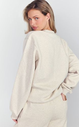 Oatmeal Sweatshirt À Enfiler | Taille XS - PrettyLittleThing - Modalova
