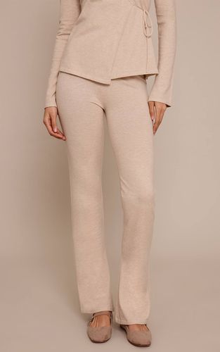 Oatmeal Legging Évasé En Maille Fine Tall | Taille XS - PrettyLittleThing - Modalova