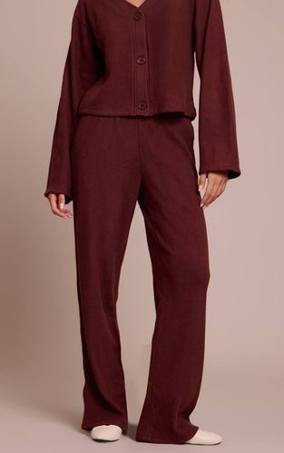 Chocolate Brown Pantalon Large Côtelé Épais Doux Brossé | Taille 42 - PrettyLittleThing - Modalova