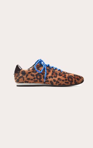 Leopard Baskets À Lacets Contrastés En Synthétique | Taille 38 - PrettyLittleThing - Modalova