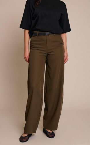 Dark Khaki Pantalon Ballon Tissé À Détails De Coutures | Taille 42 - PrettyLittleThing - Modalova