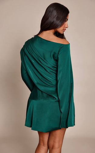 Dark Olive Robe Courte Ajustée Tissée À Épaules Dénudées Petite Taille | Taille 32 - PrettyLittleThing - Modalova