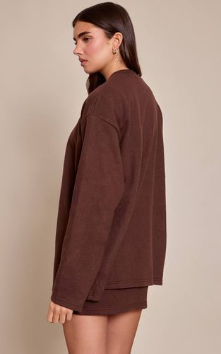 Dark Brown Ensemble Coordonné Gilet Boxy Ultra Doux À Fente Devant | Taille 32 - PrettyLittleThing - Modalova