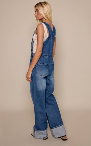 Dark Blue Salopette En Denim Classique | Taille 34 - PrettyLittleThing - Modalova