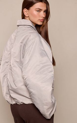 Steel Blue Veste Bomber Oversize À Manches Cocon | Taille XS - PrettyLittleThing - Modalova