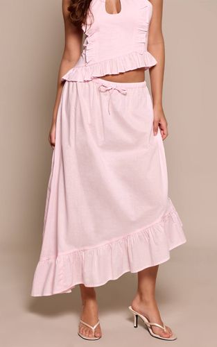 Light Pink Jupe Longue À Volants Étagés Coordonnée | Taille 42 - PrettyLittleThing - Modalova