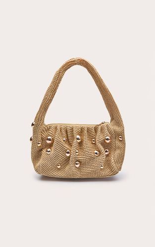 Sac À Bandoulière Bombé À Clous Texturé - PrettyLittleThing - Modalova
