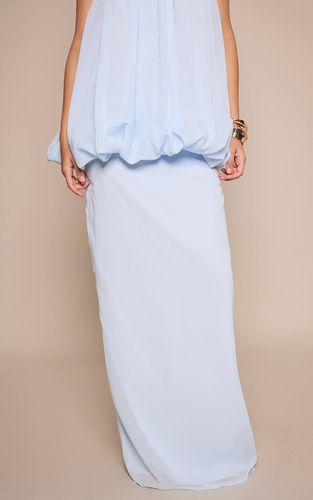 Light Blue Jupe Maxi En Mousseline Taille Mi-haute Ensemble Coordonné | Taille 42 - PrettyLittleThing - Modalova