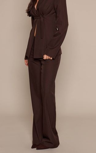 Dark Brown Pantalon Large Tailleur | Taille 42 - PrettyLittleThing - Modalova