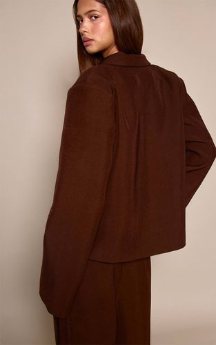 Dark Brown Blazer Boxy Ajusté | Taille 42 - PrettyLittleThing - Modalova