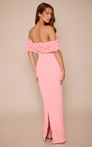 Light Pink Robe Maxi Sirène Bardot À Motifs Floraux | Taille 42 - PrettyLittleThing - Modalova