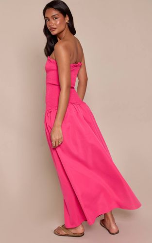 Fuschia Robe Maxi Bustier Froncé À Bord Volant | Taille 42 - PrettyLittleThing - Modalova