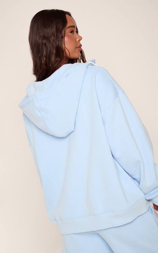 Light Blue Sweat À Casynthétiqueche Oversize Col Cheminée Double Zip | Taille XL - PrettyLittleThing - Modalova