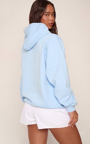 Light Blue Sweat À Casynthétiqueche Oversize En Molleton De Coton | Taille XL - PrettyLittleThing - Modalova
