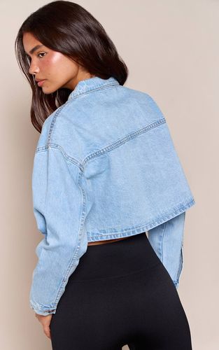 Light Blue Veste En Jean Courte | Taille 42 - PrettyLittleThing - Modalova