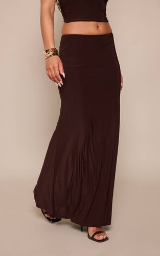 Dark Brown Jupe Maxi Portefeuille En Jersey Fluide Coordonnée | Taille 38 - PrettyLittleThing - Modalova