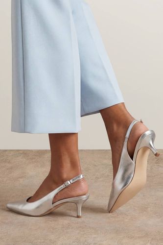 Escarpins Jess À Bride Arrière En Synthétiquecuir Métallisé À Petit Talon | Taille 41 - Oasis - Modalova