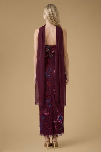 Robe Mi-longue En Tulle Ornée De Motifs Floraux | Taille 46 - Oasis - Modalova