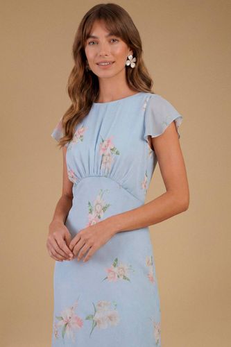 Robe Maxi Cascade À Imprimé Floral Orchidée | Taille 44 - Oasis - Modalova