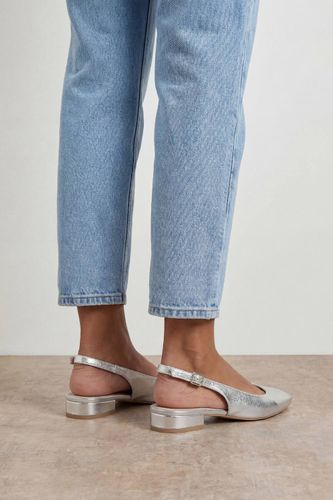 Chaussures Plates À Bride Arrière Millie En Synthétiquecuir Métallisé | Taille 37 - Oasis - Modalova