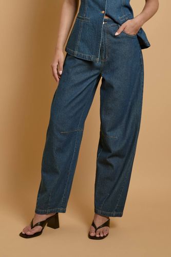 Jean À Jambes Tonneau Avec Poches Festonnées | Taille 18 - Oasis - Modalova