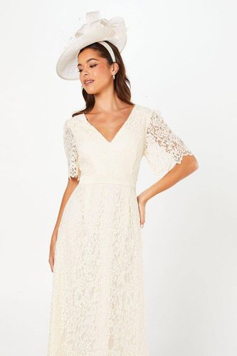 Robe Midi à Manches Ange en Dentelle | Taille 38 - Coast - Modalova
