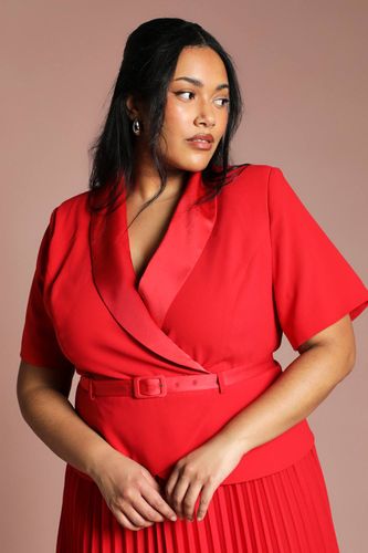 Robe Portefeuille 2 En 1 Plus Avec Jupe Plissée | Taille 48 - Coast - Modalova