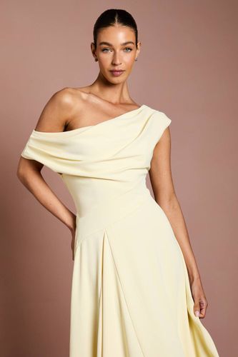 Robe Midi Asymétrique En Crêpe Léger À Épaules Dénudées | Taille 42 - Coast - Modalova