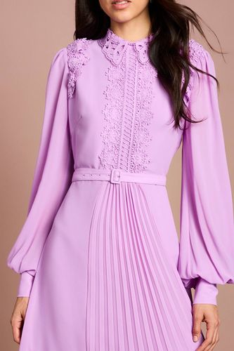 Robe Chemise En Georgette À Col Orné De Dentelle | Taille 46 - Coast - Modalova