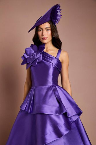 Robe Midi En Sergé À Une Épaule Avec Corsage 3D Lisa Tan | Taille 46 - Coast - Modalova