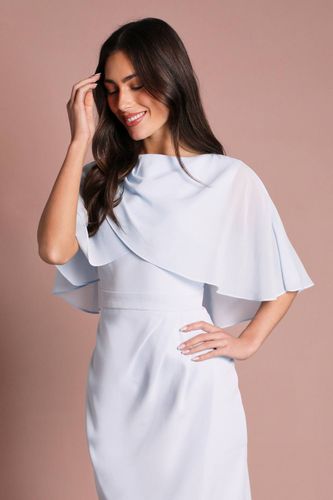 Robe Crayon Avec Cape En Mousseline | Taille 46 - Coast - Modalova