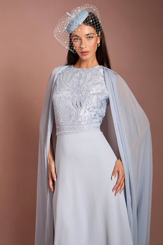 Robe Midi Lisa Tan À Manches Cape En Dentelle | Taille 46 - Coast - Modalova