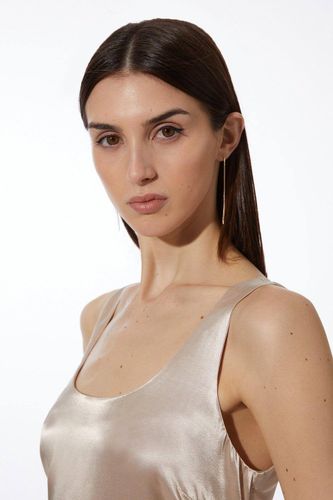 Haut à bretelles en satin tissé de viscose premium | Taille 16 - KarenMillen - Modalova