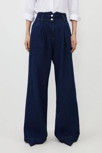 Pantalon en jean à jambes larges | Taille 18 - KarenMillen - Modalova