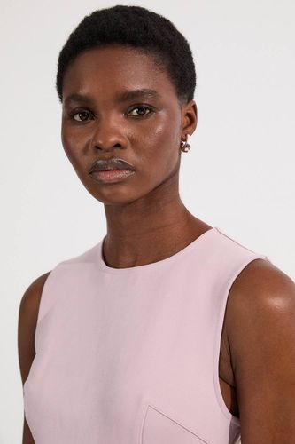 Ponte et robe maxi plissée en jersey géorgette | Taille Medium - KarenMillen - Modalova