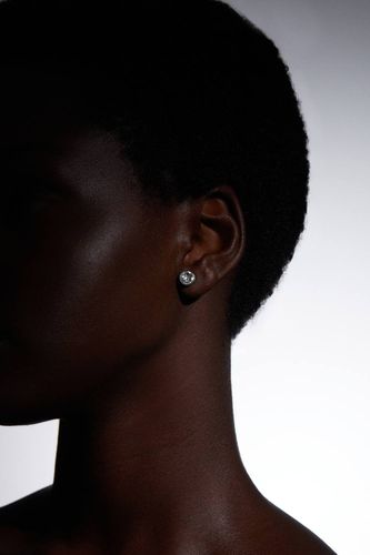 Boucles d'oreilles clous solitaires en cristal européen montées à la main - KarenMillen - Modalova
