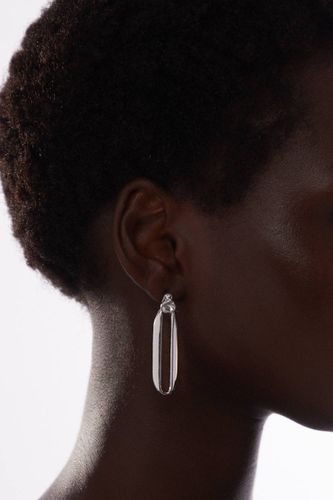 Créoles pendantes à ellipse en cristal européen faites à la main - KarenMillen - Modalova