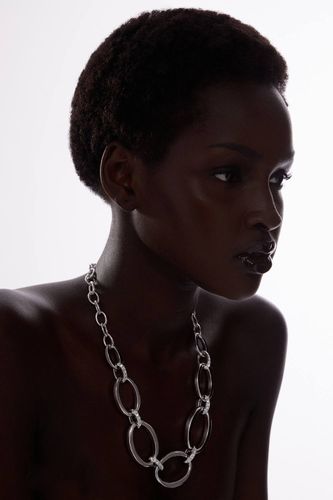 Collier chaîne surdimensionné à cristaux européens sertis à la main - KarenMillen - Modalova
