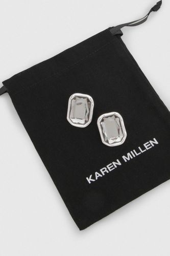 Boucles d'Oreilles synthétiqueces Ovales Effet Cristal - KarenMillen - Modalova