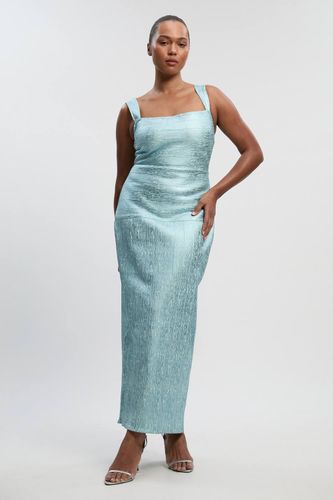 Robe Maxi Grande Taille en Maille Métallisée à Bretelles Moulante | Taille 2XL - KarenMillen - Modalova