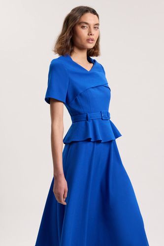 Robe Midi Structurée Cintrée Avec Ceinture | Taille 16 - KarenMillen - Modalova