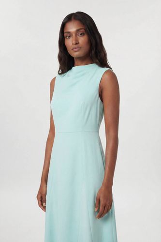Robe Midi Cintrée En Satin À Jupe Évasée Avec Godets | Taille 16 - KarenMillen - Modalova