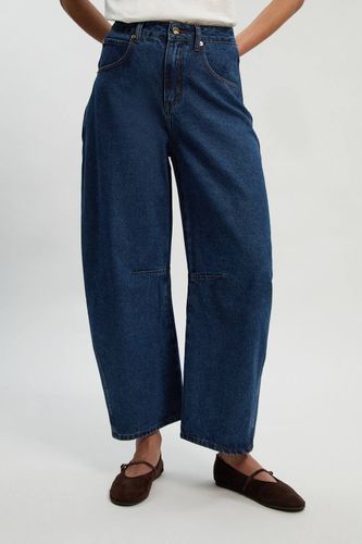 Jean Petite Taille Jambe Tonneau En Denim | Taille 16 - KarenMillen - Modalova