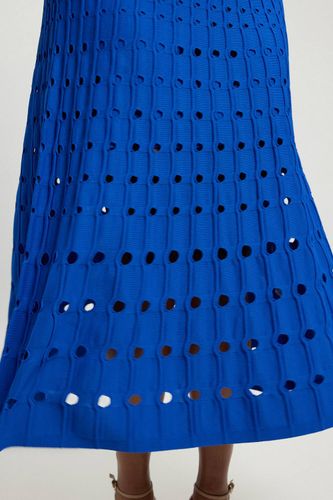 Robe Midi Sans Manches Grande Taille En Maille À Détails Ajourés | Taille 2XL - KarenMillen - Modalova