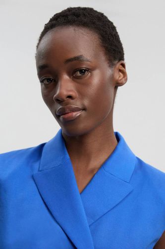 Gilet Ajusté en Lin avec Détail Dos Corset et Boutonnage Devant | Taille 16 - KarenMillen - Modalova