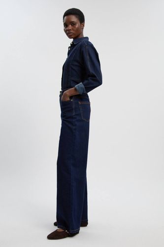 Chemise en Jean à Détails de Couture Corset | Taille 16 - KarenMillen - Modalova