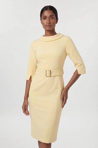 Robe Crayon Midi Ajustée À Col Roulé | Taille 18 - KarenMillen - Modalova